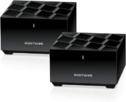 NETGEAR Nighthawk Advanced Whole Home Mesh Dual Band WiFi 6 System (MK72)– AX3000 Router with 1 Satellite Extender, Coverage up to 3,000 sq. ft. and 35+ Devices