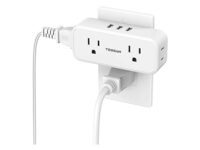 TESSAN Surge Protection Outlet Splitter (3 USB, 4 Outlets)