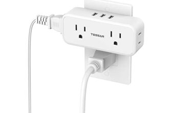 TESSAN Surge Protection Outlet Splitter (3 USB, 4 Outlets)