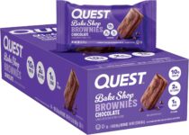 Quest Nutrition Bake Shop, Chocolate Brownies, 10g Protein, 2g Net Carbs, 1g Sugar, Protein Snack, 10 Count