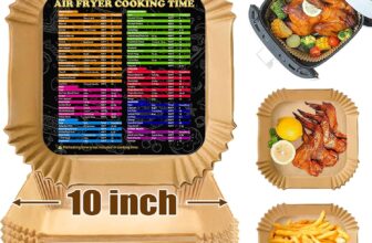 Air Fryer Liners 10 Inch, Square 