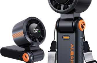 AUIIAH 5 Speed Portable Handheld Turbo Fan