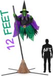 $108 : 12 Ft Animated Hovering Witch Animatronics