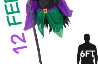 $108 : 12 Ft Animated Hovering Witch Animatronics