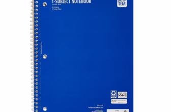 Pen+Gear College Ruled 1-Subject Notebook, 8″ x 10.5″, Blue, 70 Sheets
