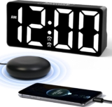 Alarm Clock for  Heavy Sleepers with Bed Shaker & Night Light