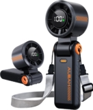AUIIAH 5 Speed Portable Handheld Turbo Fan