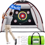$41 Golf Practice Net, 10x7ft for Backyard Driving Real Golf Balls